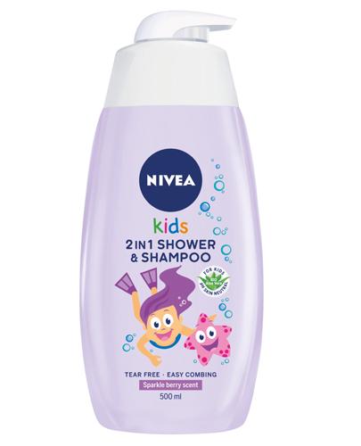 NIVEA KIDS Żel do mycia ciała i włosów 2w1 o zapachu owocowych żelków - 500 ml - cena, opinie, właściwości - Drogeria Melissa