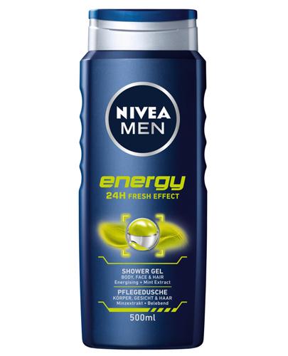 Nivea Men Energy Żel pod prysznic do ciała, twarzy i włosów, 500 ml