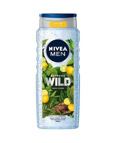  Nivea Men Extreme Wild Fresh Woods Żel pod prysznic, 500 ml cena, opinie, skład - Apteka internetowa Melissa  