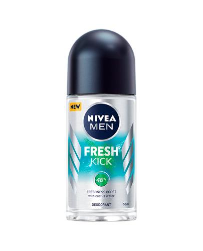  Nivea Men Fresh Kick Dezodorant roll-on - 50 ml - cena, opinie, właściwości - Apteka internetowa Melissa  