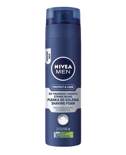  Nivea Men Protect & Care Pianka do golenia twardego zarostu - 200 ml - cena, opinie, wskazania - Apteka internetowa Melissa  