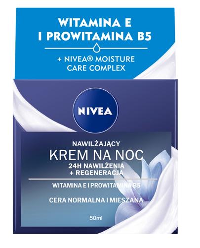 Nivea Nawilżający krem na noc witamina E cera normalna i mieszana - 50 ml - cena, opinie, właściwości 