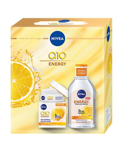 Nivea Q10 Energy Zestaw Nivea Q10 Energy Krem przeciwzmarszczkowy na dzień, 50 ml + Nivea Energy Płyn micelarny, 400 ml, cena, opinie, wskazania
