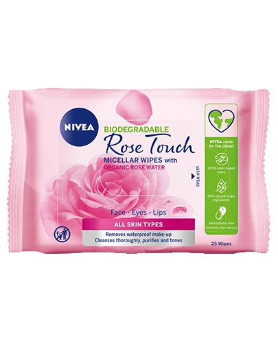 Nivea Rose Touch Micelarne chusteczki do demakijażu z organiczną wodą różaną, 25 szt. - Apteka internetowa Melissa  