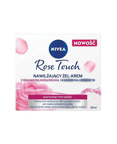  Nivea Rose Touch Nawilżający żel-krem z organiczną wodą różaną i kwasem hialuronowym wszystkie typy skóry - 50 ml - cena, opinie, stosowanie - Apteka internetowa Melissa  