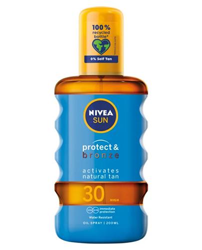Nivea Sun Protect & Bronze Spray do opalania SPF30 - 200 ml - cena, opinie, wskazania - Apteka internetowa Melissa