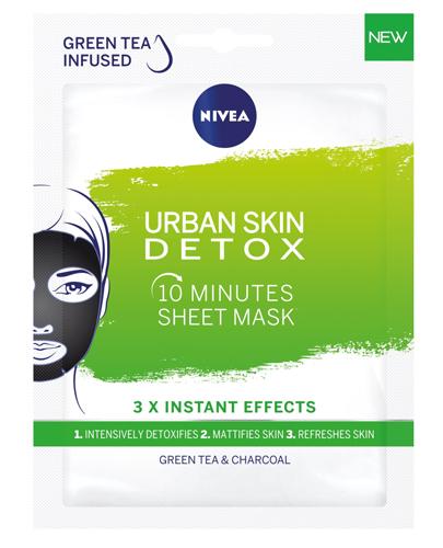  Nivea Urban Skin Detoks 10-minutowa maska w płachcie - 1 szt. Maska oczyszczająca - cena, opinie, stosowanie  - Apteka internetowa Melissa  