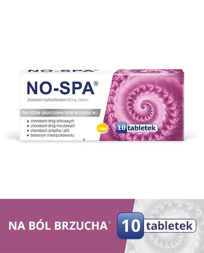 NO-SPA 40 mg - 10 tabletek. Na ból brzucha, skurcze. - Apteka internetowa Melissa