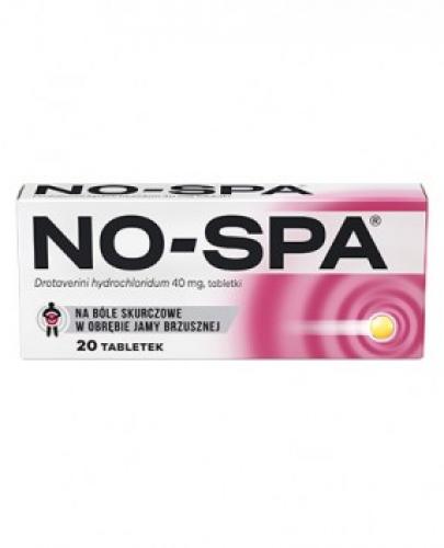 NO-SPA 40 mg - 20 tabletek. Na ból brzucha, skurcze. - Apteka internetowa Melissa