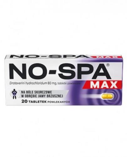 NO-SPA MAX 80 mg - 20 tabletek. Na ból brzucha, skurcze. - Apteka internetowa Melissa