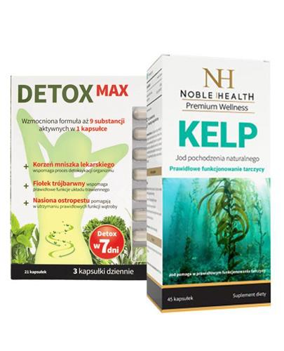   NOBLE HEALTH DETOX MAX - 21 kaps. + NOBLE HEALTH KELP - 45 kaps. - Apteka internetowa Melissa  