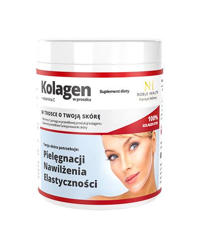 NOBLE HEALTH Kolagen w proszku + witamina C - 100 g - Apteka internetowa Melissa