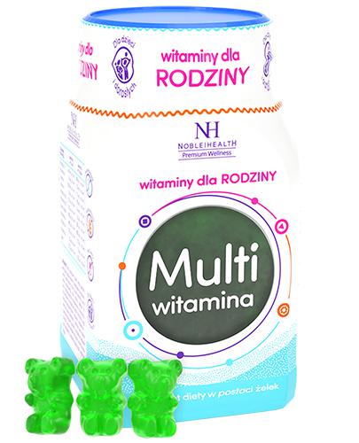 NOBLE HEALTH WITAMINY DLA RODZINY Żelki - 300 g - kompleks witamin