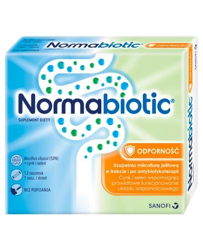 Normabiotic Odporność - 12 sasz. W trakcie i po antybiotykoterapii - cena, opinie, dawkowanie - Apteka internetowa Melissa