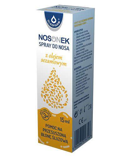  Nosonek Spray do nosa z olejem sezamowym - 15 ml  - Apteka internetowa Melissa  