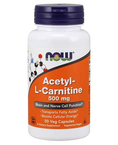  Now Acetyl L-Carnitine 500 mg, 50 kaps., cena, wskazania, składniki - Apteka internetowa Melissa  