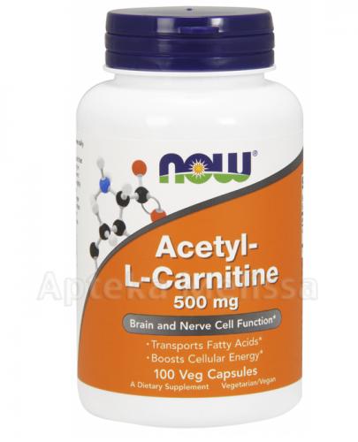  NOW FOODS Acetyl-L-Carnitine 500 mg - 100 kaps. - Apteka internetowa Melissa  