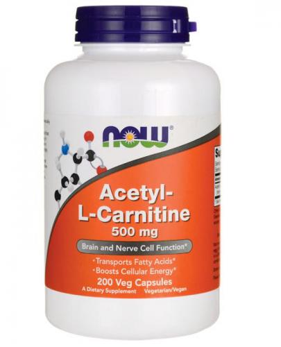  NOW FOODS Acetyl L-Carnitine 500 mg - 200 kaps. - Apteka internetowa Melissa  