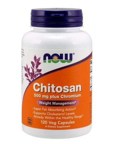  Now Foods Chitosan 500 mg plus Chromium - 120 kaps. Na odchudzanie - cena, opinie, właściwości  - Apteka internetowa Melissa  