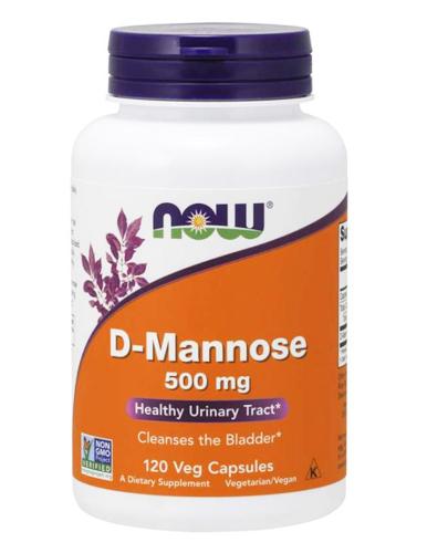  Now Foods D-Mannose 500 mg - 120 kaps. Na układ moczowy - cena, opinie, właściwości  - Apteka internetowa Melissa  