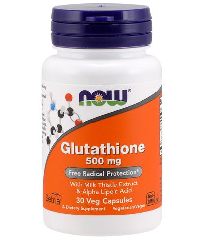  NOW FOODS Glutathione 500 mg - 30 kaps. - Apteka internetowa Melissa  