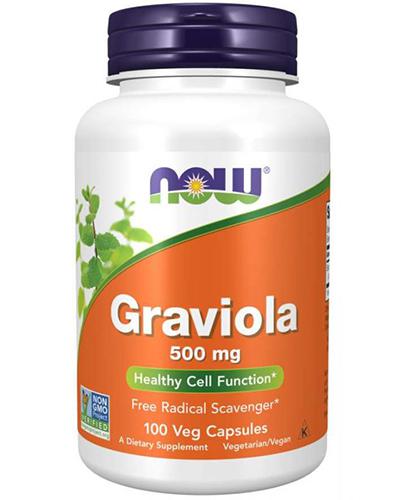  Now Foods Graviola 500 mg, 100 kaps., cena, opinie, wskazania - Apteka internetowa Melissa  