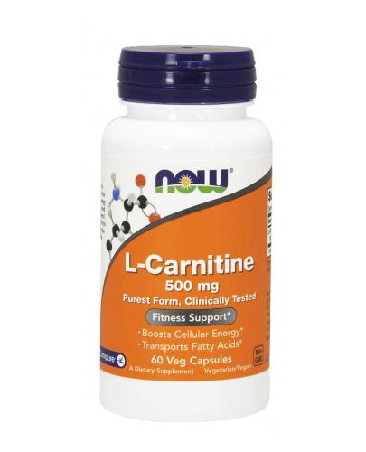  NOW FOODS L-Carnitine 500 mg - 60 kaps. - Apteka internetowa Melissa  