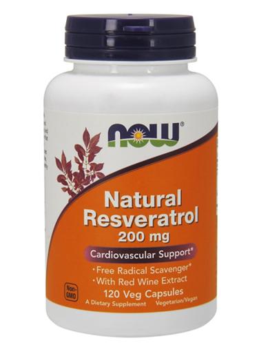  NOW FOODS Natural resveratrol 200 mg - 120 kaps. Zdrowie układu sercowo-naczyniowego. - Apteka internetowa Melissa  