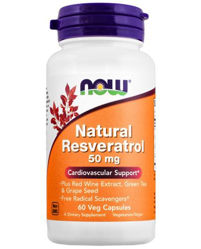  NOW FOODS Natural resveratrol 50 mg - 60 kaps. - Apteka internetowa Melissa  