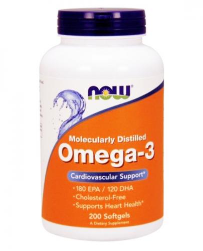 NOW FOODS Omega-3, kapsułki, 200 sztuk