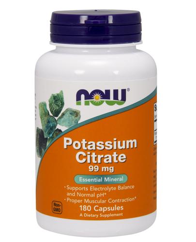  NOW FOODS Potassium citrate 99 mg - 180 kaps. - Apteka internetowa Melissa  