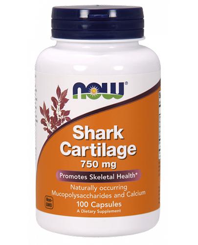  Now Foods Shark Cartilage 750 mg, 100 kaps., cena, opinie, stosowanie - Apteka internetowa Melissa  