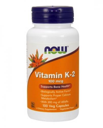 NOW FOODS Vitamin K-2 100 mcg - 100 kaps. - Apteka internetowa Melissa  
