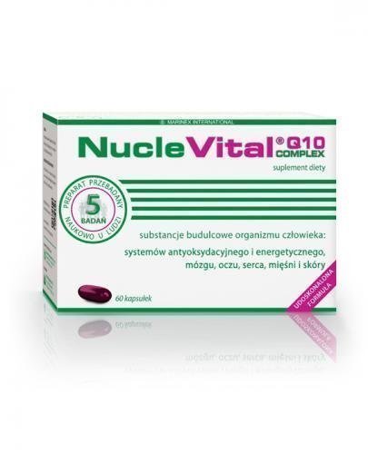 NUCLE VITAL Q10 COMPLEX - 60 kaps. - cena, opinie, wskazania Data ważności: 2020.06.30 - Apteka internetowa Melissa