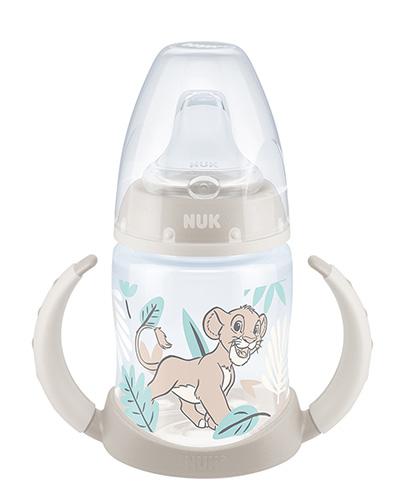 Nuk Disney Król Lew Butelka First Choice PP ze wskaźnikiem z podwójnym uchwytem i silikonowym ustnikiem niekapkiem od 6. msc, 150 ml - Apteka internetowa Melissa