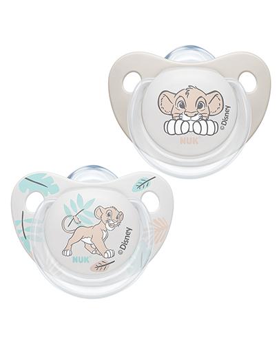 Nuk Disney Król Lew Silikonowy Smoczek uspokajający z uchwytem 6-18 msc, 2 sztuki - Apteka internetowa Melissa