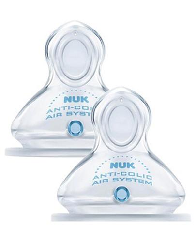  NUK First Choice + Antykolkowy smoczek do butelki silikonowy (0-6 m) rozmiar L 709246 - 2 szt. - cena, opinie, właściwości - Apteka internetowa Melissa  