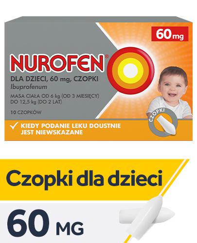 NUROFEN Dla Dzieci 60 mg - 10 czop. - Apteka internetowa Melissa