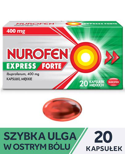 NUROFEN EXPRESS FORTE - 20 kaps. Ekspresowa ulga w bólu. - Apteka internetowa Melissa
