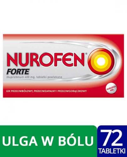  Nurofen Forte Tabletki powlekane 400 mg x 72tbl - Apteka internetowa Melissa  