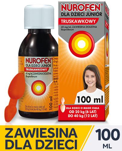 NUROFEN JUNIOR Zawiesina doustna smak truskawkowy - 100 ml - Apteka internetowa Melissa