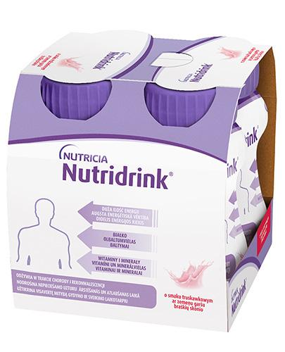 NUTRIDRINK O smaku truskawkowym - 4 x 125 ml. Żywienie medyczne. - Drogeria Melissa