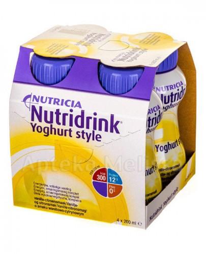  NUTRIDRINK YOGHURT STYLE Wanilia-cytryna - 4 x 200 ml. Do postępowania dietetycznego w niedożywieniu. - Apteka internetowa Melissa  