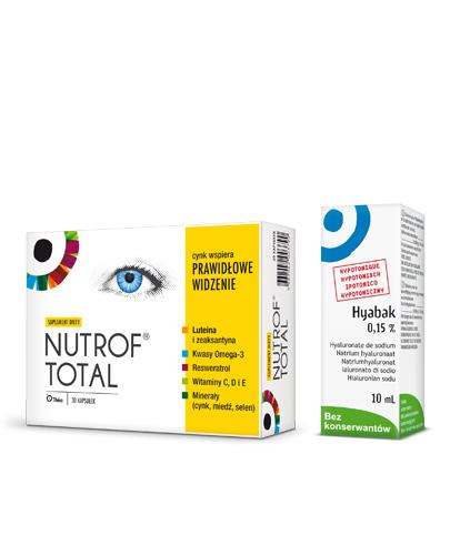  NUTROF TOTAL Z Witaminą D3 - 30 kaps. + HYABAK 15 mg - 10 ml - Apteka internetowa Melissa  