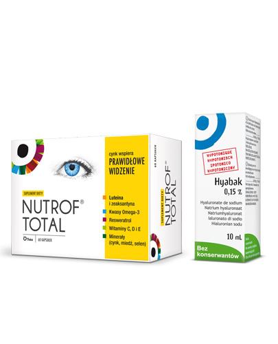  NUTROF TOTAL Z Witaminą D3 - 60 kaps. + HYABAK 15 mg - 10 ml - Apteka internetowa Melissa  