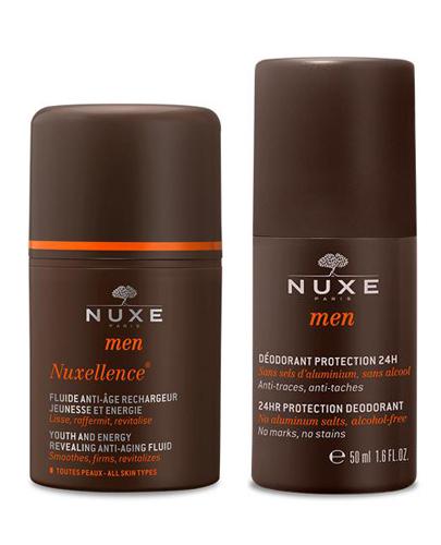  NUXE MEN NUXELLENCE Preparat specjalistyczny przeciwstarzeniowy dla mężczyzn, 50 ml  + NUXE MEN Dezodorant roll-on zapewniający całodobową ochronę, 50 ml - Apteka internetowa Melissa  