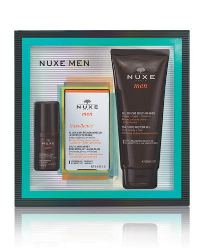 NUXE MEN Zestaw Nuxellence Krem pod oczy + Krem do twarzy + Żel pod prysznic - 15 ml + 50 ml + 200 ml - cena, opinie, właściwości - Apteka internetowa Melissa