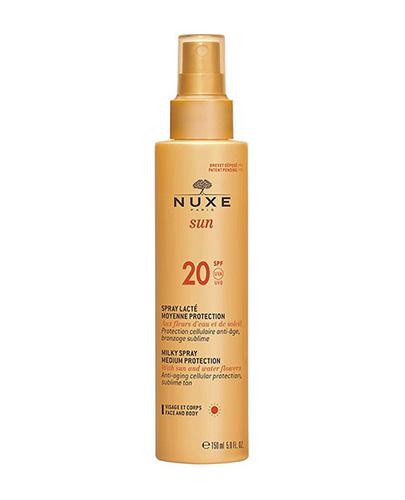 NUXE SUN Mleczko do opalania do twarzy i ciała SPF20 - 150 ml - Apteka internetowa Melissa