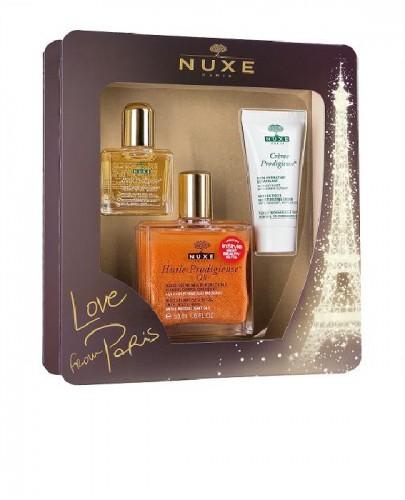 NUXE HUILE PRODIGIEUSE OR Suchy olejek - 50 ml + NUXE HUILE Suchy olejek - 10 ml + NUXE CREME PRODIGIEUSE - 15 ml - Apteka internetowa Melissa