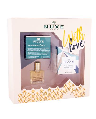 NUXE Zestaw NUXURIANCE ULTRA Krem przeciwstarzeniowy do skóry suchej i bardzo suchej + Wielofunkcyjny suchy olejek + Świeczka - 50 ml + 10 ml + 70 g - Apteka internetowa Melissa
